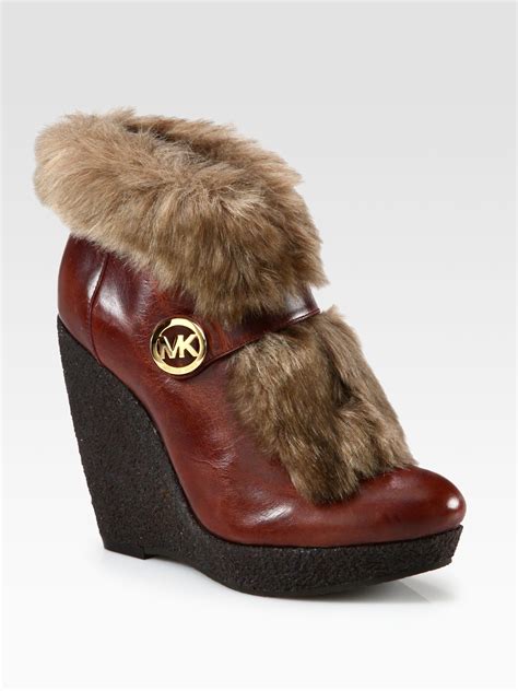 michael kors fur boots|michael kors ankle boots nordstrom.